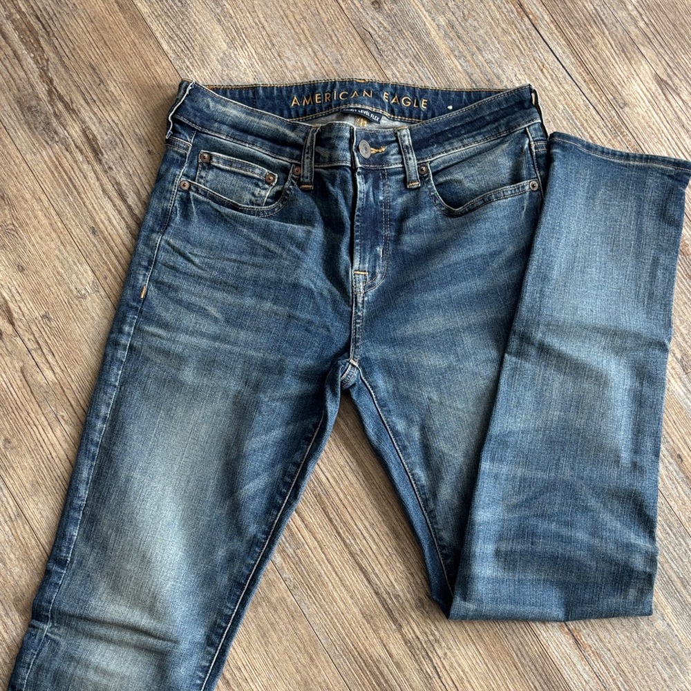 American Eagle Outfitters Women’s Dark Blue Slim Jeans
